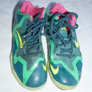 Preowned Nike Girls 13C Pink Yellow & Teal shoes